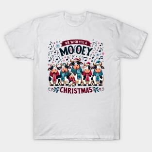 We wish you a Mooey Christmas T-Shirt